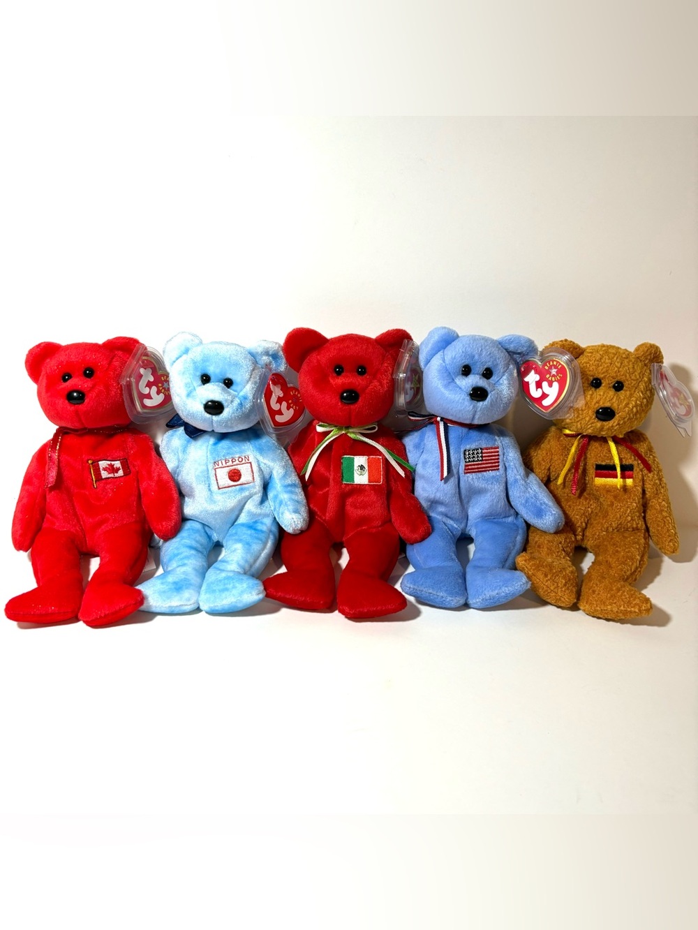 Bundle of Retired Ty Beanie Babies International the bears